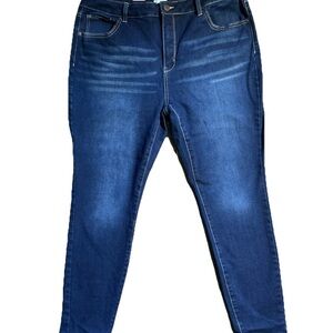Time and Tru Dark Blue Skinny Jeans size 18